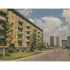 Fotogrāfija, pastkarte, Rīga Jaunās dzīvojamās mājas Juglā